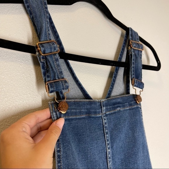 Madewell Roadtripper Overalls Brodie Wash Distressed Frayed Hem Size XS Women’s - Picture 14 of 14
